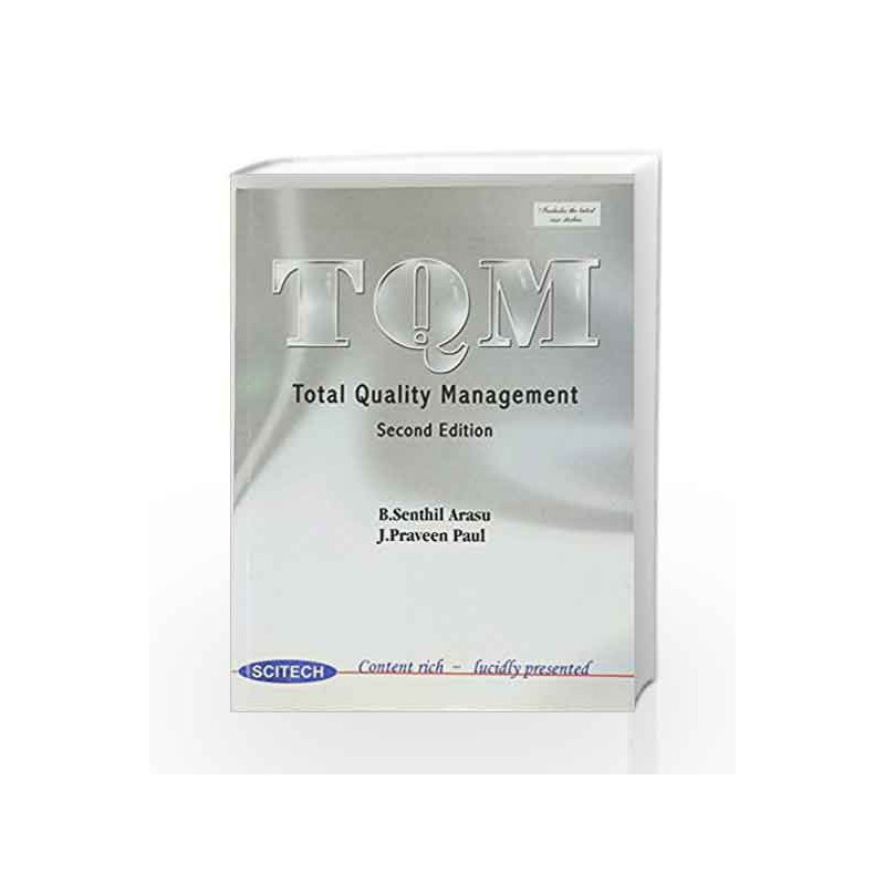 Total Quality Management by B. Senthil Arasu Book-9788183715782