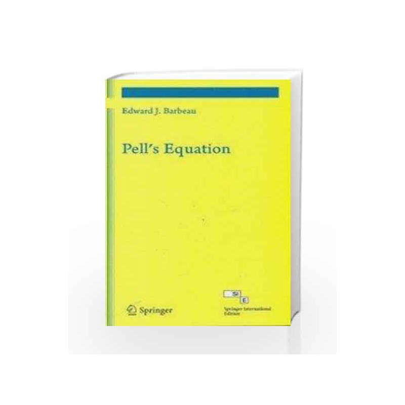 Pell's Equation by Barbeau Book-9788184898514
