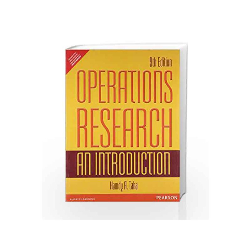 Operations Research: An Introduction, 9e by Taha Book-9789332518223