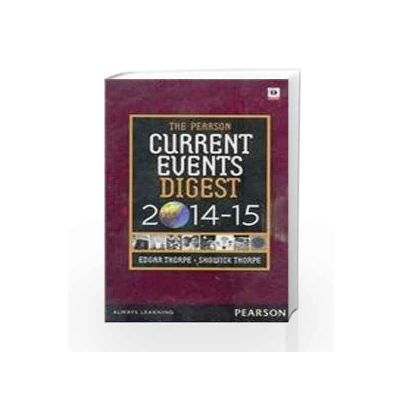 Current Event Digest 2014-2015 English by Thorpe Book-9789332530300