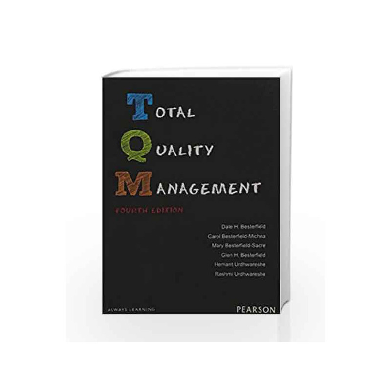 Total Quality Management 4e by Besterfield Book-9789332534452
