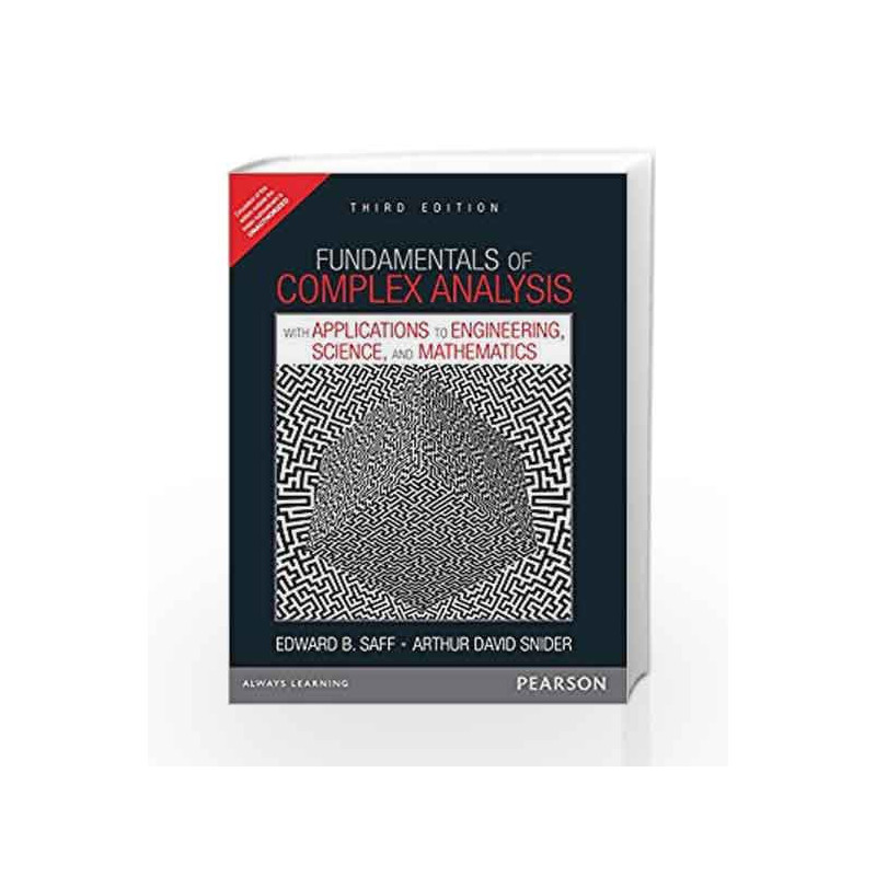 Fundamentals of Complex Analysis with Applications to Engineering, Science, and Mathematics, 3e by Saff Book-9789332535091