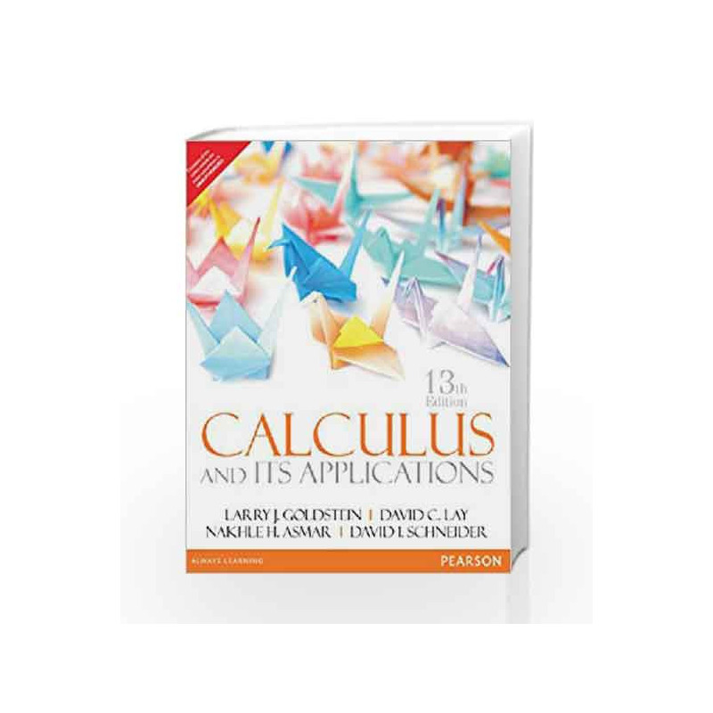Calculus & Its Applications, 13e by Goldstein Book-9789332535244