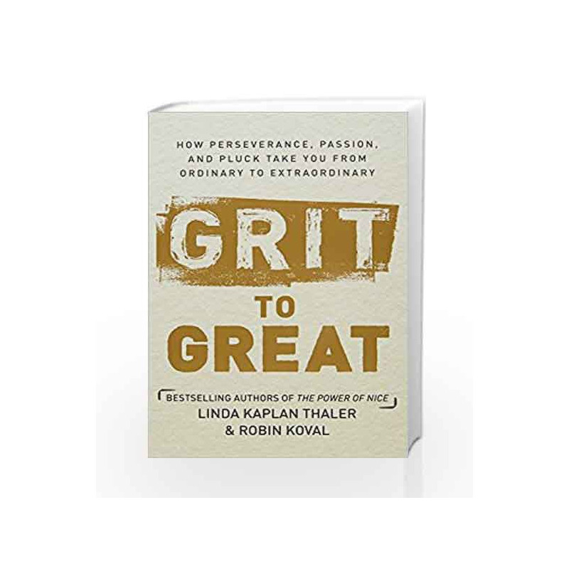Grit to Great (Lead Title) by KAPLAN THALER, LINDA Book-9780804189309
