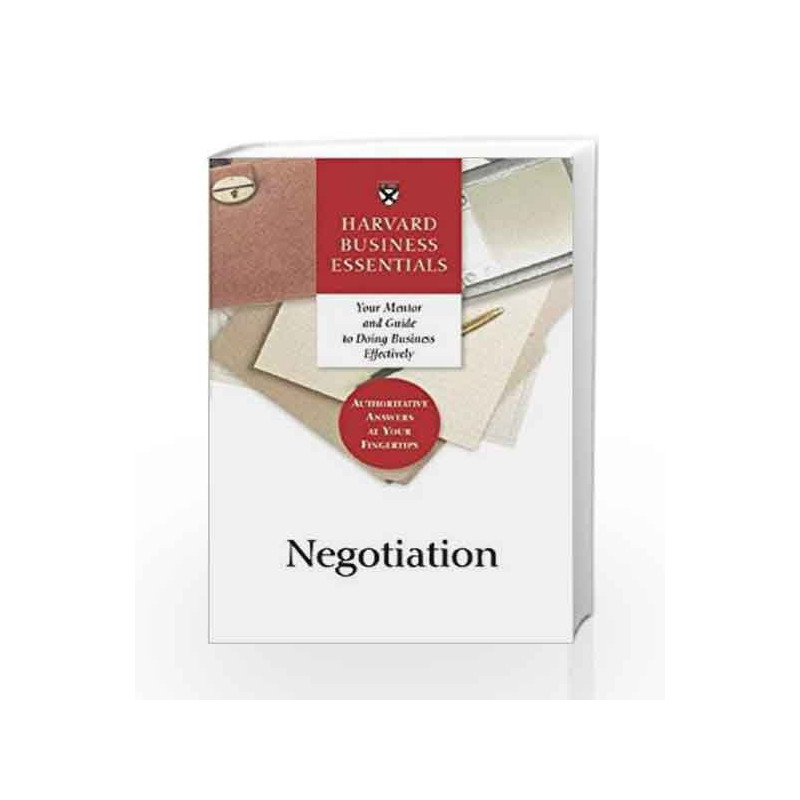 Harvard Business Essentials: Guide to Negotiation by NA Book-9781591391111