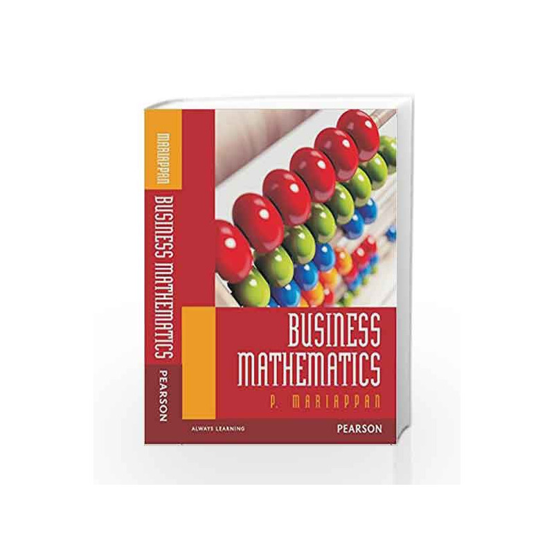 Business Mathematics by Mariappan Book-9789332536340