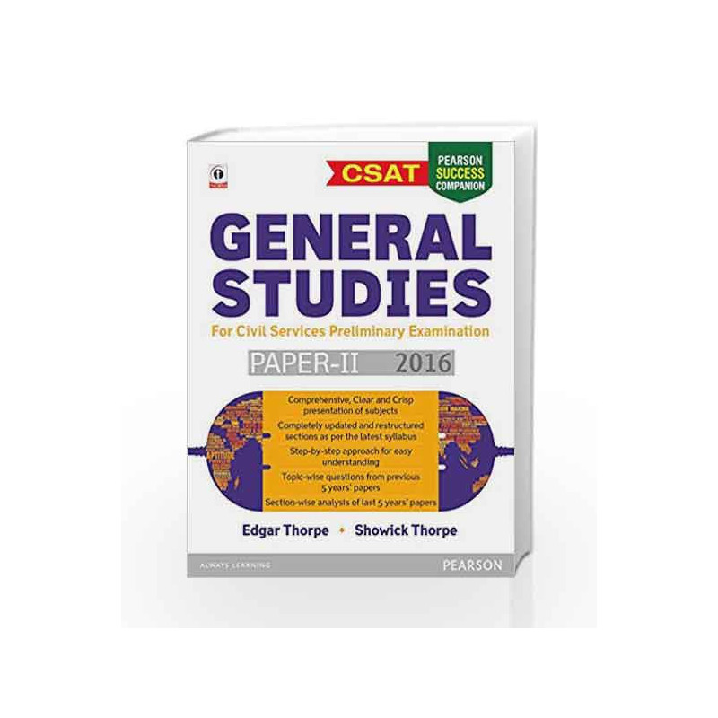 General Studies - Paper II by Edgar Thorpe Book-9789332547049