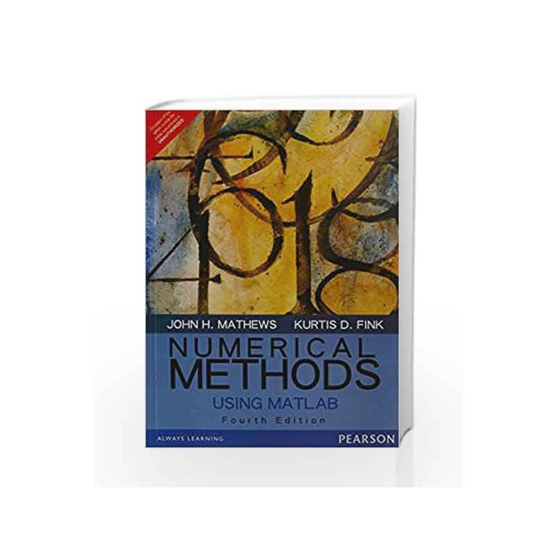 Numerical Methods Using Matlab by Mathews / Fink Book-9789332549357
