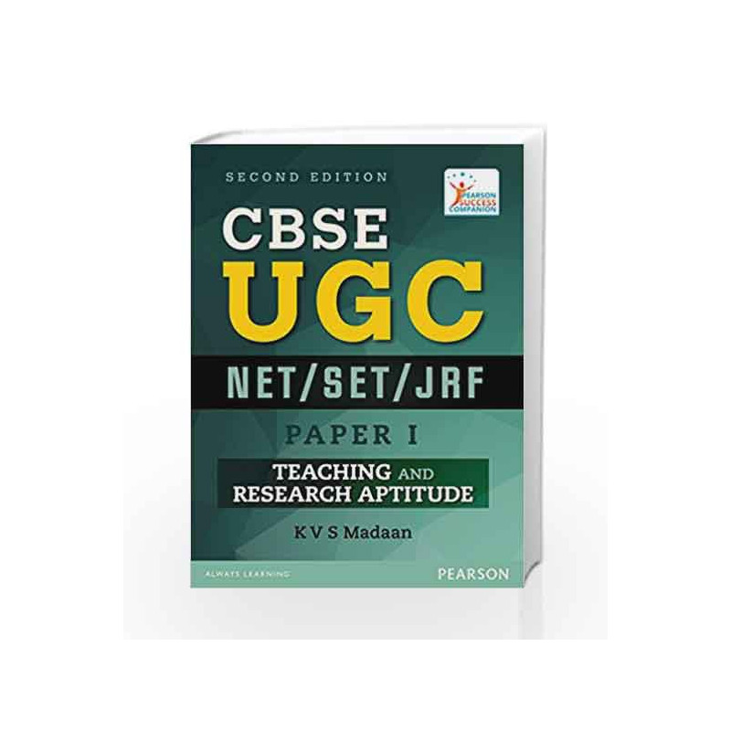CBSE UGC NET/SET/JRF - Paper 1: Teaching and Research Aptitude by KVS Madaan Book-9789332551732