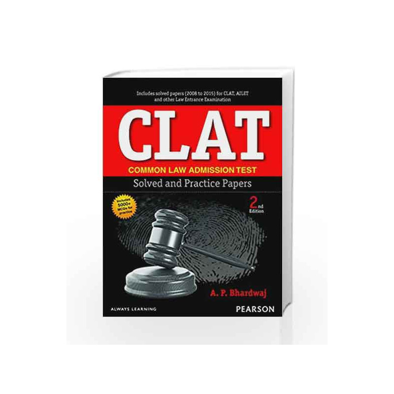 CLAT Solved & Previous Year Paper 2e by Bhardwaj Book-9789332560147
