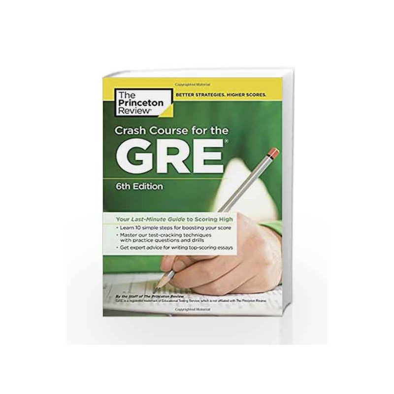 Crash Course for the GRE (Graduate School Test Preparation) by PRINCETON REVIEW Book-9780451487841