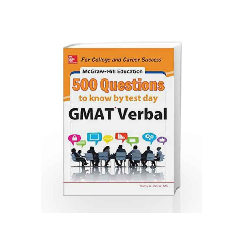 Mcgraw - Hill Education 500 GMAT Verbal Questions to Know by Test Day by  Book-9789339214173