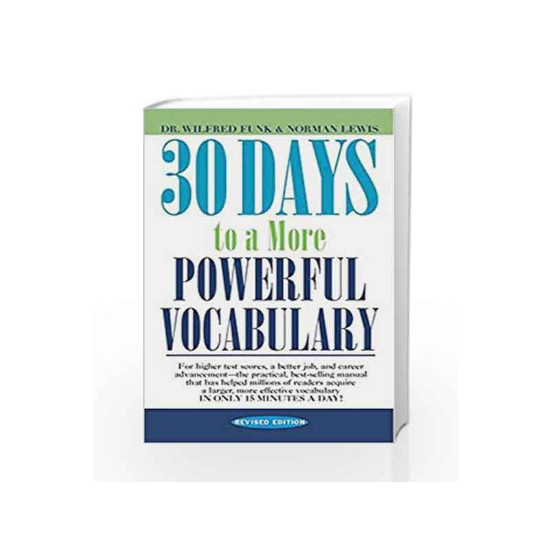 30 Days to a More Powerful Vocabulary by FUNK WILFRED Book-9781476749228