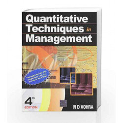 Quantitative Techniques in Management by N D Vohra Book-9789351340157