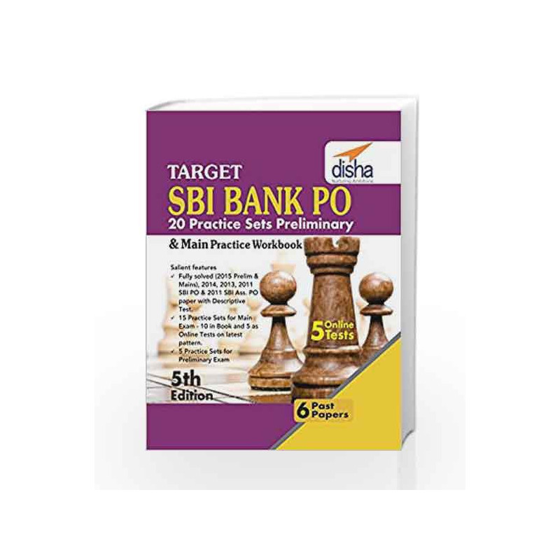 Target SBI Bank Preliminary & Main PO Exam - 20 Practice Sets Workbook with Online Tests by Disha Experts Book-9789385846922