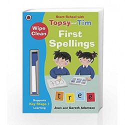 Wipe-Clean First Spellings: Start School with Topsy and Tim (Start School With Topsy & Tim) by Jean Adamson Book-9780241246290