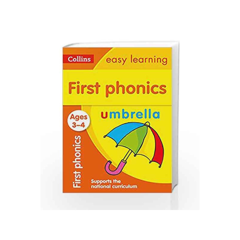 First Phonics Ages 3-4: Collins Easy Learning (Collins Easy Learning Preschool) by HARPER COLLINS Book-9780008151638