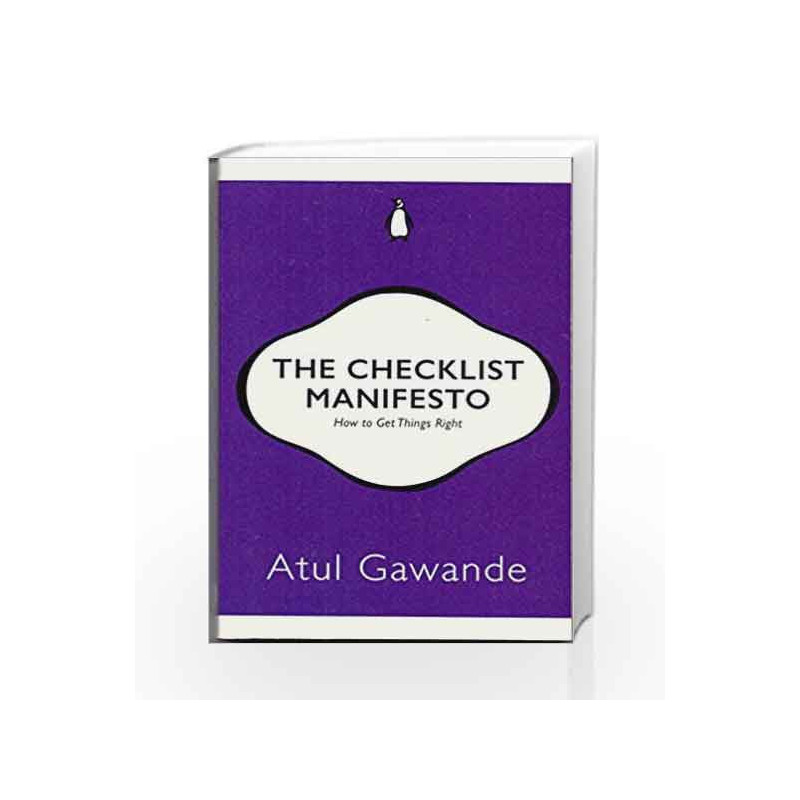 The Checklist Manifesto by Atul Gawande Book-9780143429586