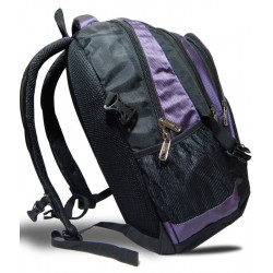 Tycoon Bags Purple colored with Black 19inch Laptop Backpack side view