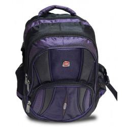 Tycoon Bags Purple colored with Black 19inch Laptop Backpack front view