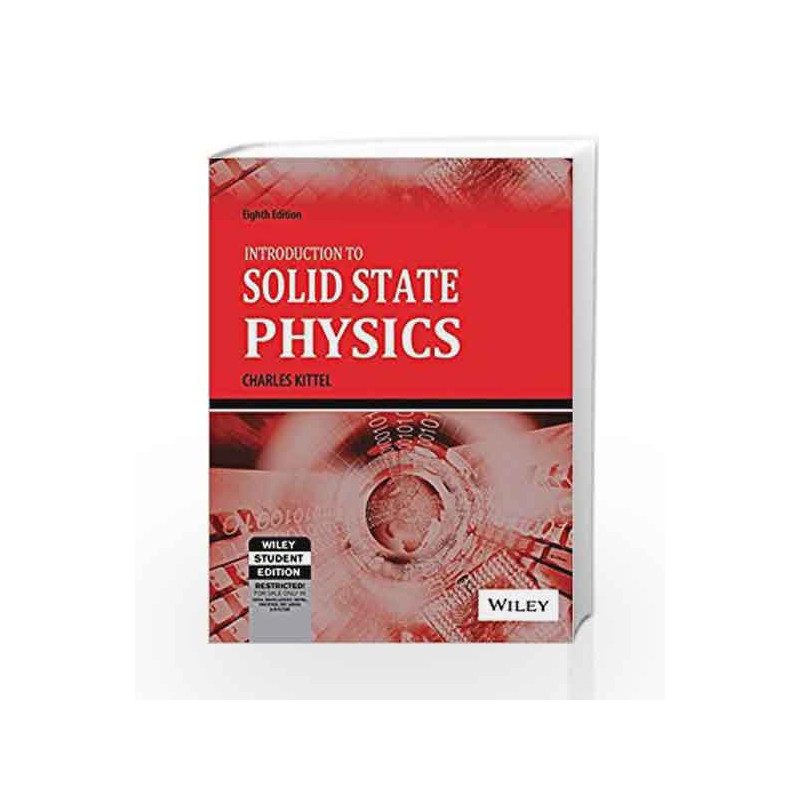 Introduction to Solid State Physics, 8ed by  Book-9788126535187