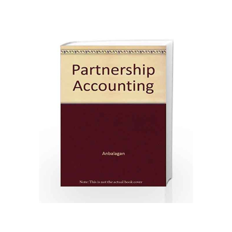 Partnership Accounting by Anbalagan Book-9788183713504