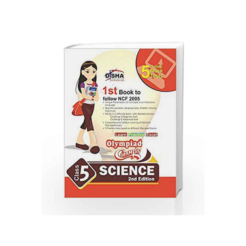 Olympiad Champs Science Class 5 with 5 Mock Online Olympiad Tests by Disha Experts Book-9789384905637