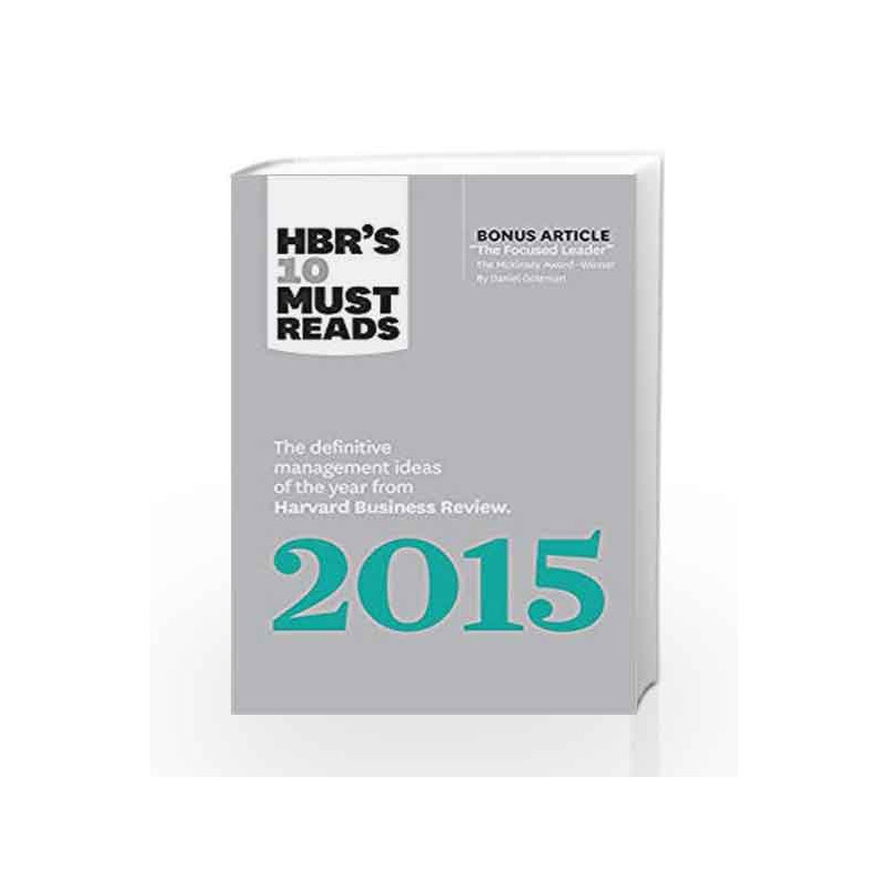 HBR's 10 Must Reads 2015: The Definitive Management Ideas of the Year from Harvard Business Review (with bonus McKinsey Award Wi