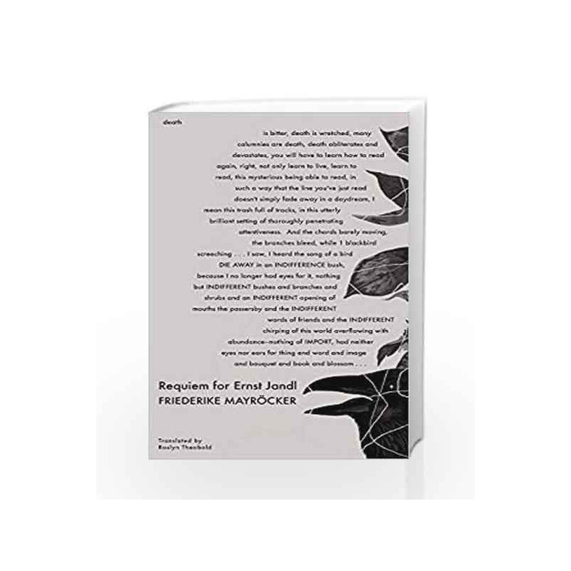 Requiem for Ernst Jandl (The German List) by MAYROCKER, FRIEDERIKE Book-9780857424754