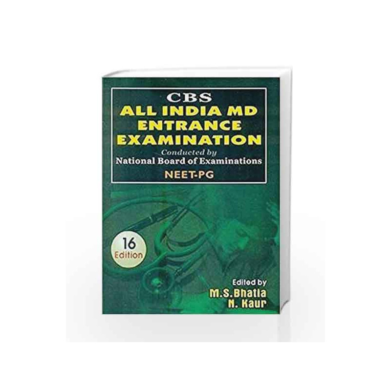 CBS All India MD Entrance Examination by Bhatia Book-9788123922768