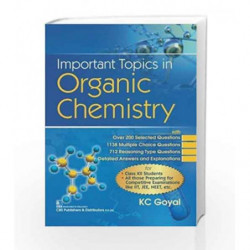 Important Topics In Organic Chemistry (Pb 2018) by Goyal Kc Book-9789386827630