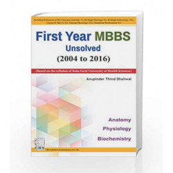 First Year MBBS Unsolved (2004-2016) by Dhaliwal Book-9789386478962
