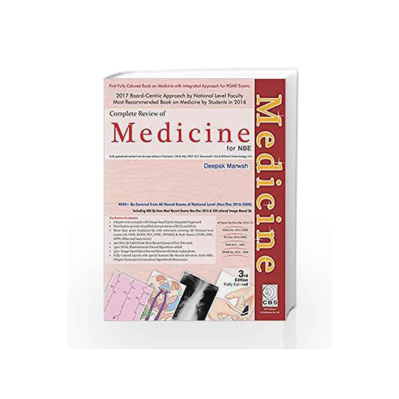 Complete Review of Medicine for NBE by Marwah D. Book-9789386310392