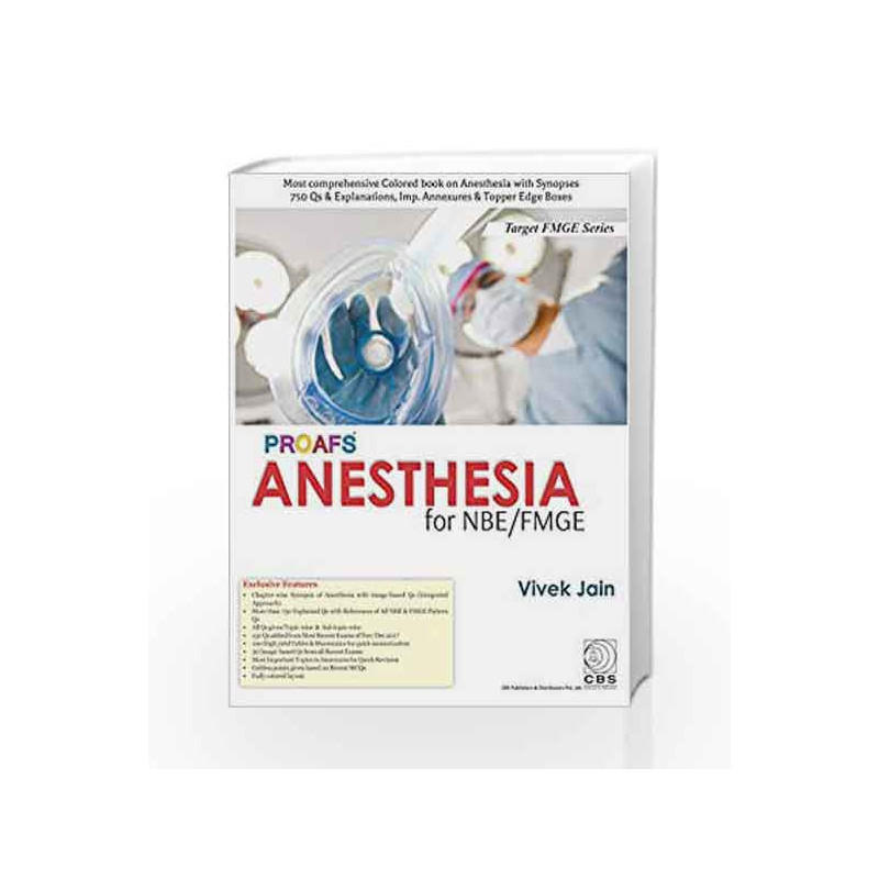 PROAFS Anesthesia for NBE/FMGE by Jain V Book-9789387742949