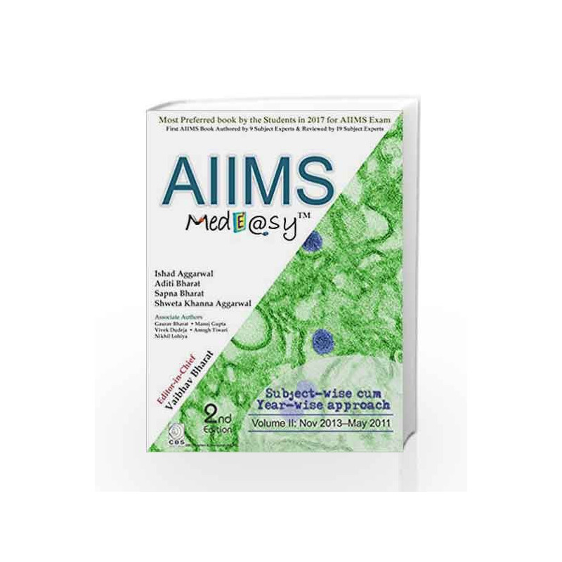 AIIMS Medeasy Volume II (Nov. 2013May 2011) by Bharat V Book-