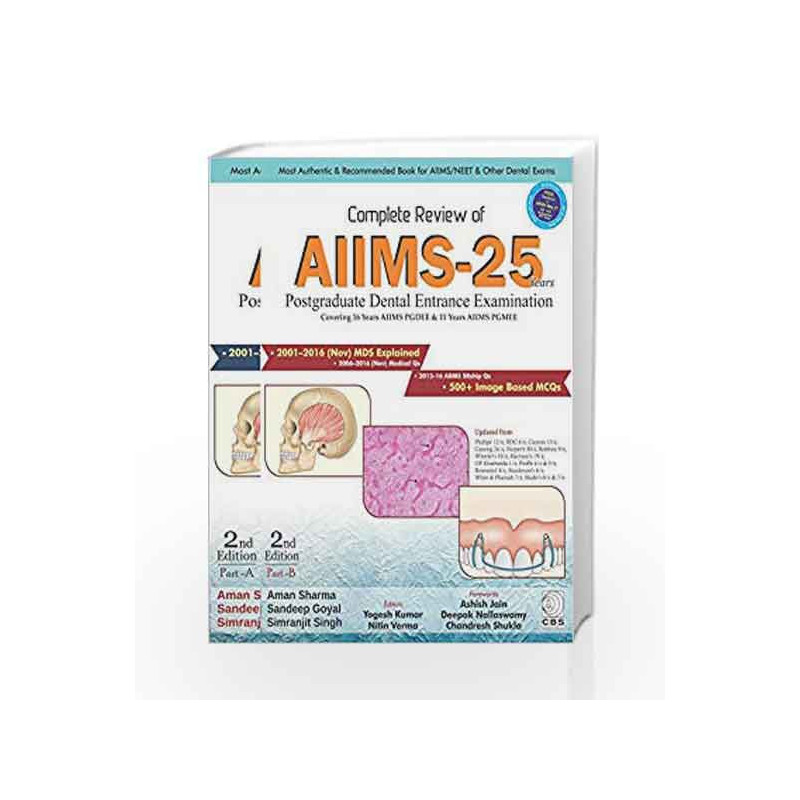 Complete Review of AIIMS25 (PG Dental Entrance Examination) by Sharma A Book-9789386310354