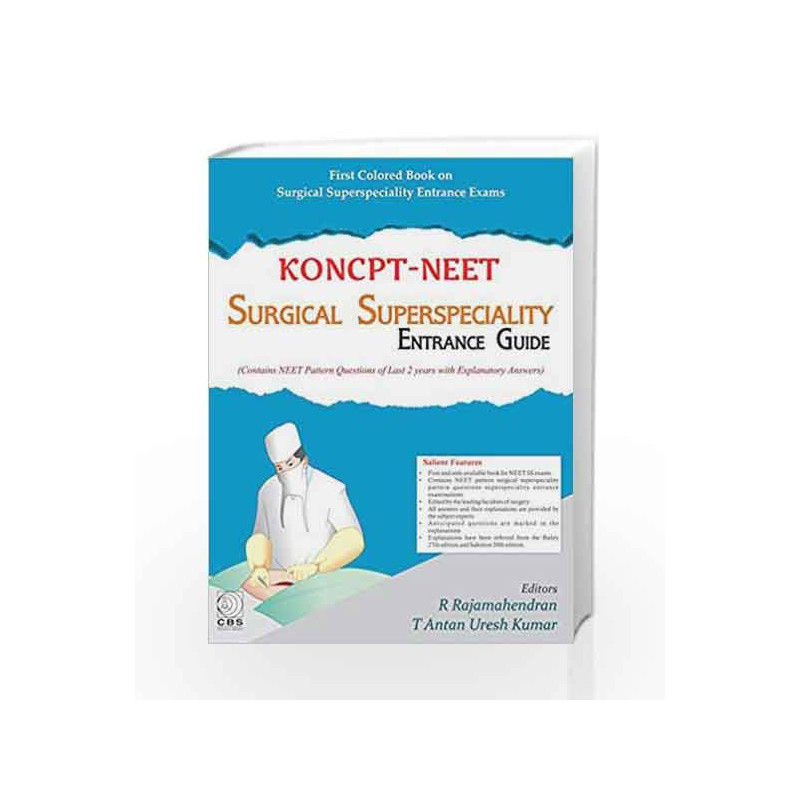 KONCPT-NEET: Surgical Superspeciality Entrance Guide by Rajamahendran R. Book-9789386827357
