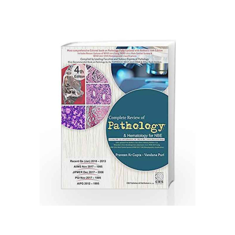 Complete Review of Pathology & Hematology for NBE by Gupta P Book-9789386827401
