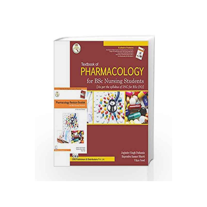 Textbook of Pharmacology for BSc Nursing Students (with Booklet) by Pathania J S Book-9789386217806