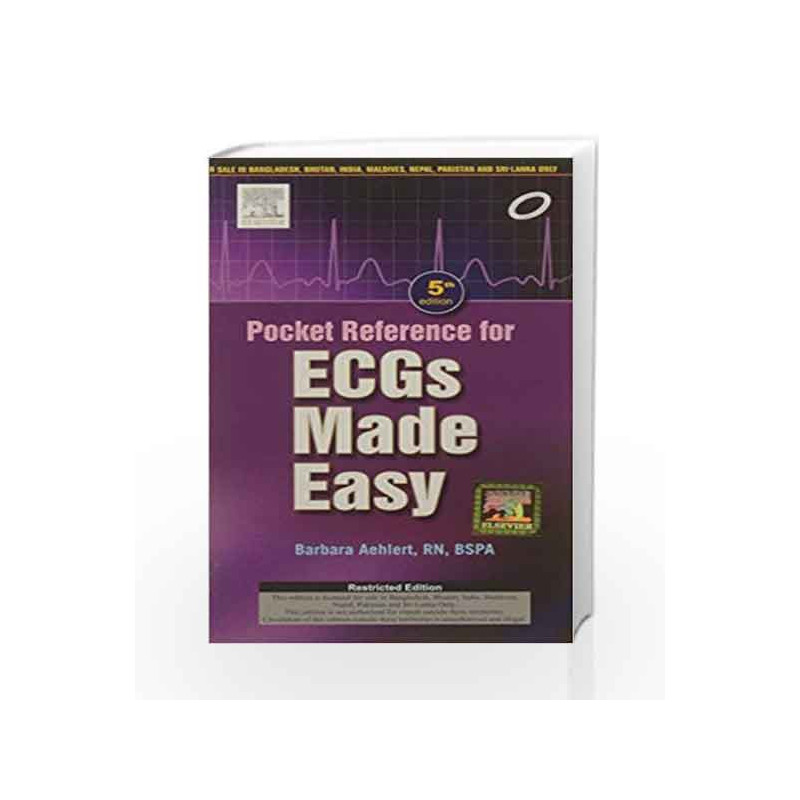Pocket Reference for ECGs Made Easy by Aehlert B. Book-9788131235072