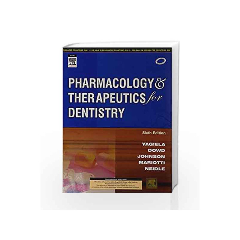 Pharmacology and Theraputics for Dentistry by Yagiela Book-9788131226520