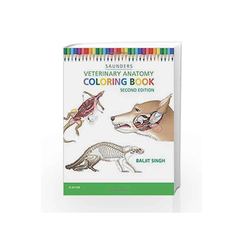 Veterinary Anatomy Coloring Book by Singh B Book-9781455776849