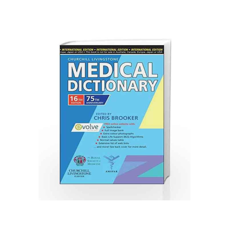 Churchill Livingstone Medical Dictionary, International Edition by Brooker Book-9780443104107