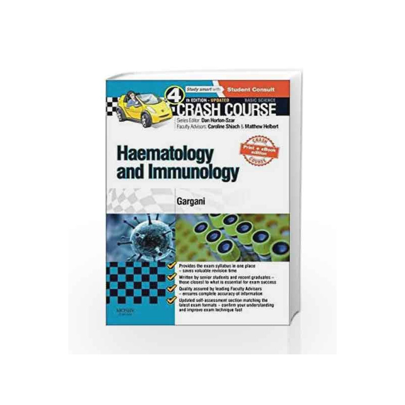 Crash Course: Haematology and Immunology: Updated Print + eBook edition by Gargani Y Book-9780723438526