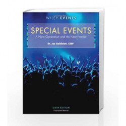 Special Events: A New Generation and the Next Frontier (The Wiley Event Management Series) by Goldblatt Book-9780470449875