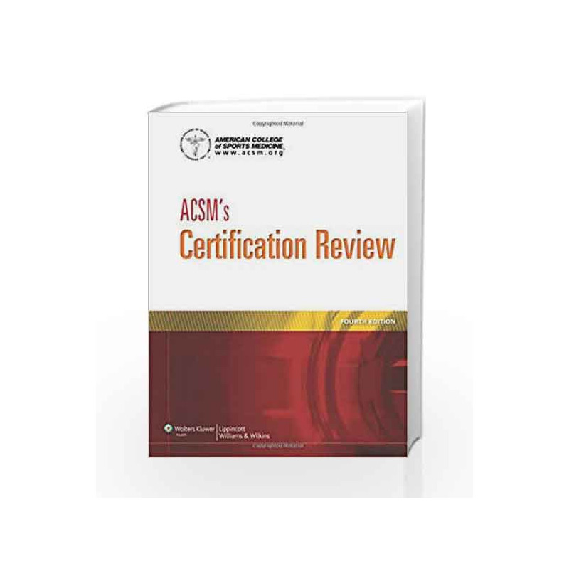 ACSM's Certification Review by Acsm Book-9781609139544