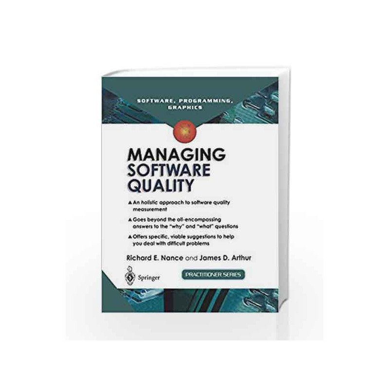 Managing Software Quality by Nance R.E. Book-9781852333935