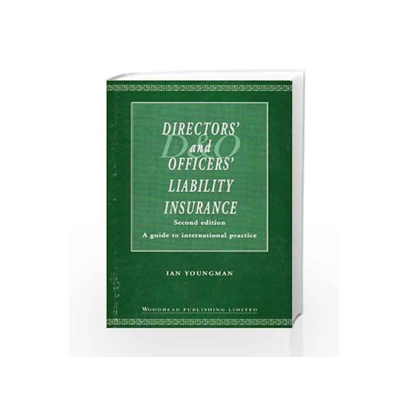 Directors and Officers Liability Insurance by Ian C Book-9781855734371