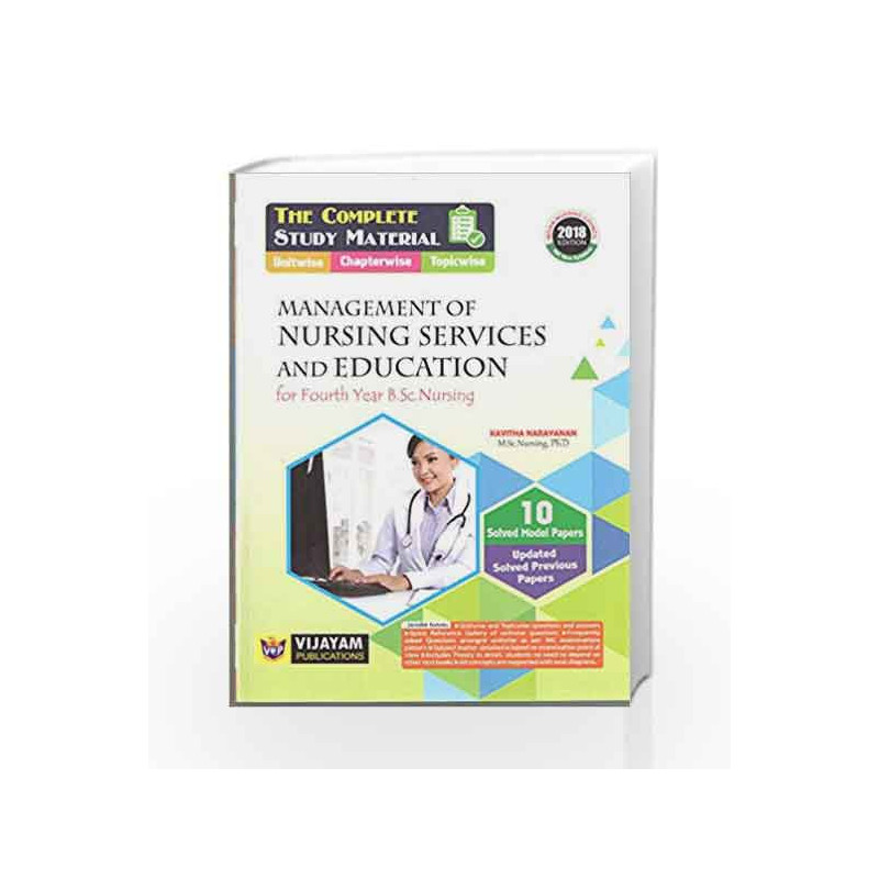A Study Material Of Mangement Of Nursing Service And Education by Narayan Book-9789385616532