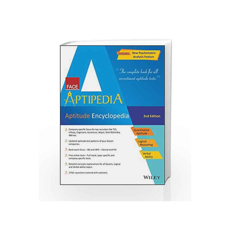 Aptipedia Aptitude Encyclopedia By Face Buy Online Aptipedia Aptitude Encyclopedia Second